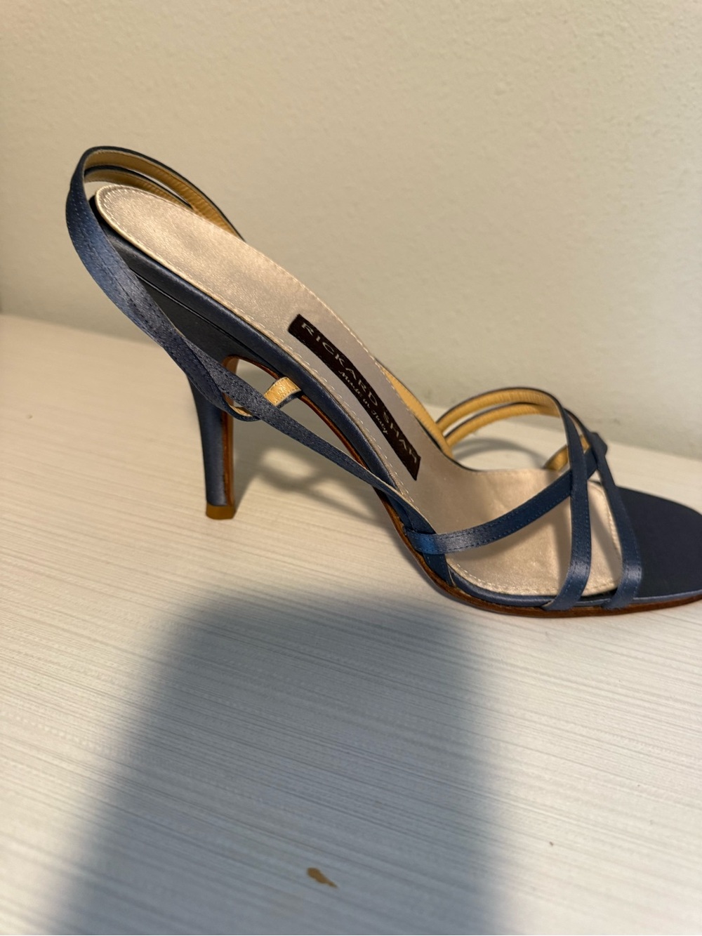 Richard Shah Grey Strappy High Heel Sandals - Picture 3 of 5